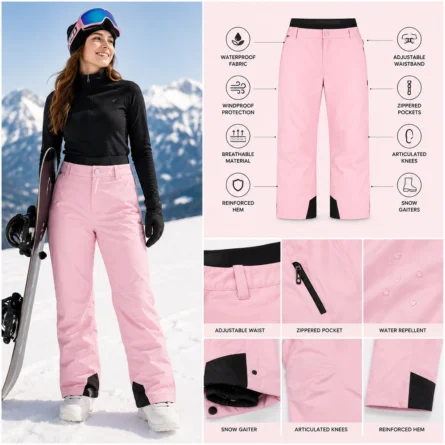 Technical Ski Pants with Reinforced Cuffss - Image 3