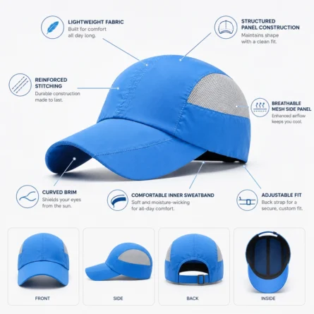 Lightweight Mesh Running Cap - Image 3