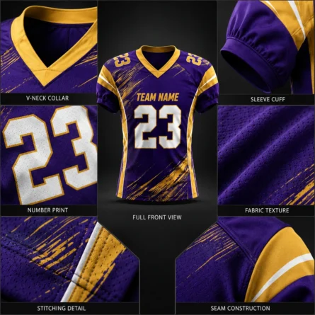 Custom sublimation American football jersey - Image 3