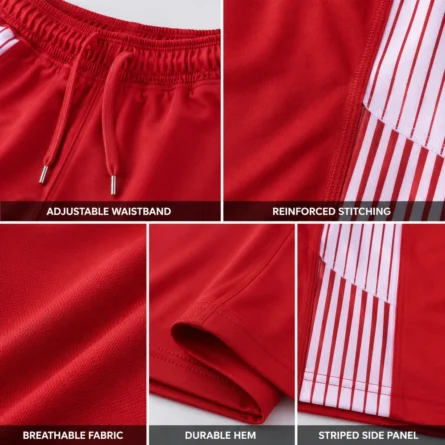 Custom Rugby Shorts with Side Panels - Image 2