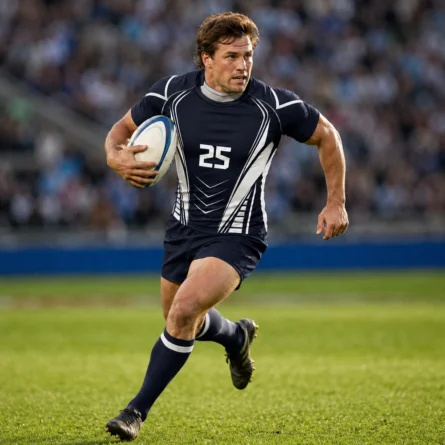 Custom Dark Navy Rugby Uniform Set - Image 2