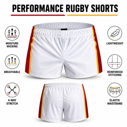 Custom Side Panels Rugby Shorts - Image 4