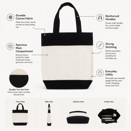 Custom & Shopping Tote Bag - Image 3