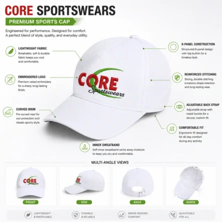Embroidered Baseball Cap - Image 2