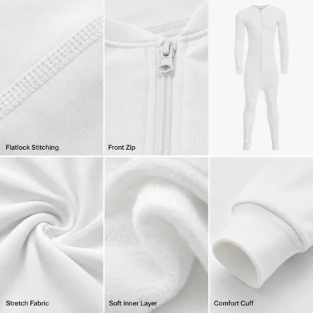 Men Full-Zip Base Layer Jumpsuit - Image 5