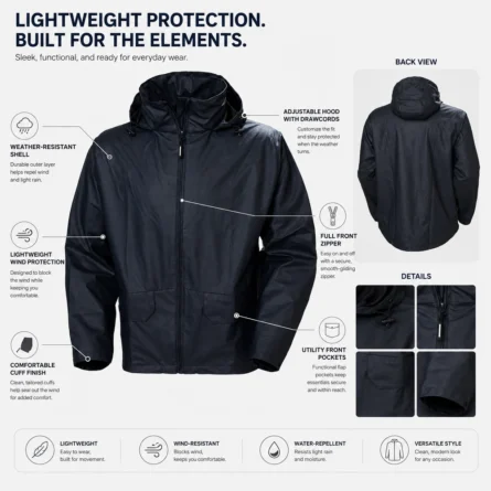 Custom Lightweight Windbreaker - Image 3