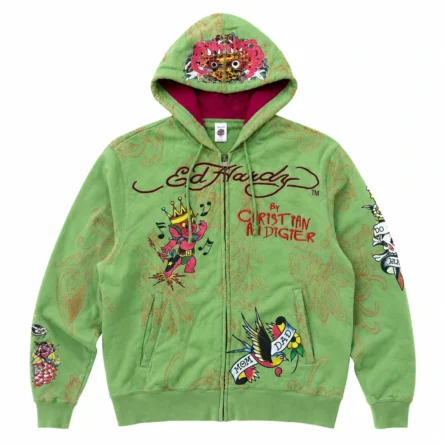 Custom Vintage Tattoo Zip-Up Hoodie
