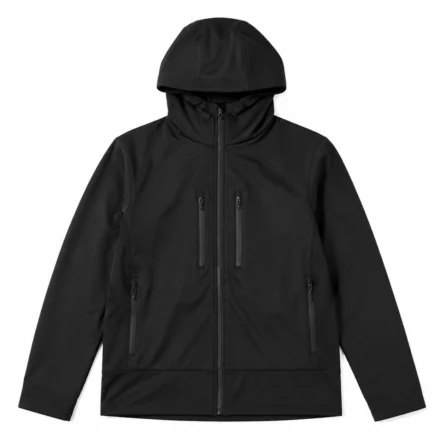 Custom Black Streetwear Zipper Hooded