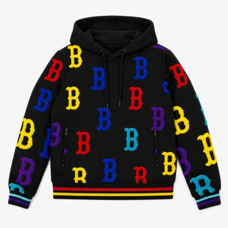 Custom Letter Patch Pullover  Hoodie