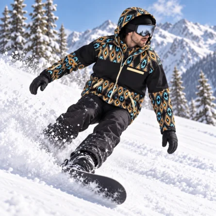 Custom Print Snowboarding Hoodie - Image 2
