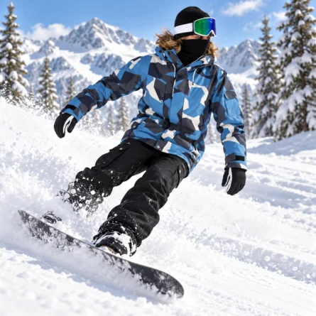 Custom Camo Insulated Snowboarding Hoodie - Image 4