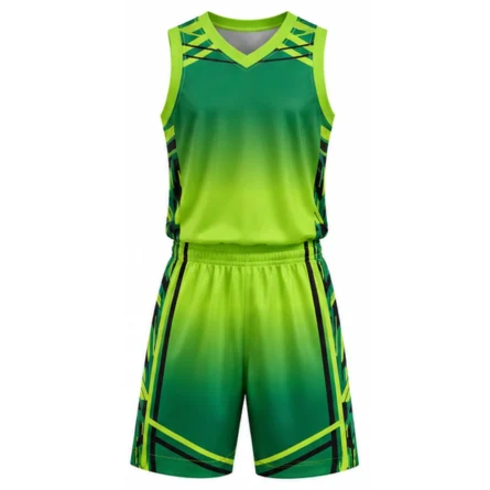Custom Green Basketball Uniform Set