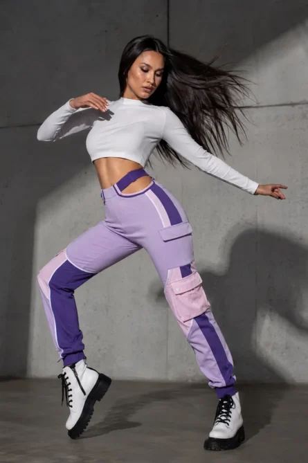 Custom Color-Block Cargo Joggers Pants