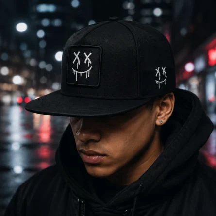 Custom Embroidered Flat-Brim Hip-Hop Cap