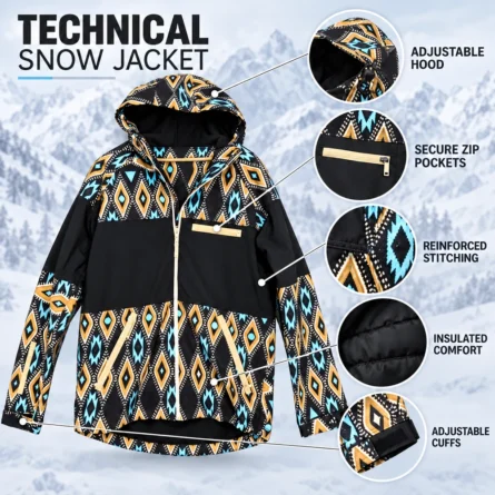 Custom Print Snowboarding Hoodie - Image 3