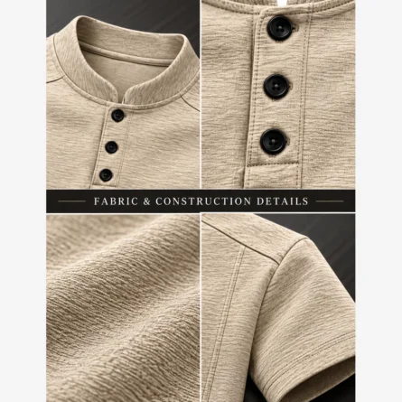 Custom Men Premium Henley T-Shirts - Image 3