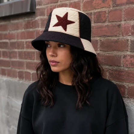 Custom Quilted Patchwork Bucket Hat - Image 3