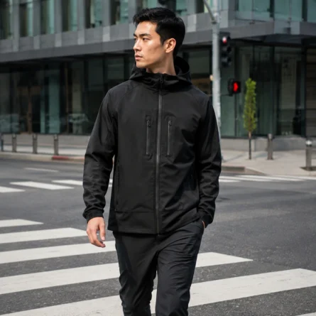 Custom Black Streetwear Zipper Hooded - Image 4