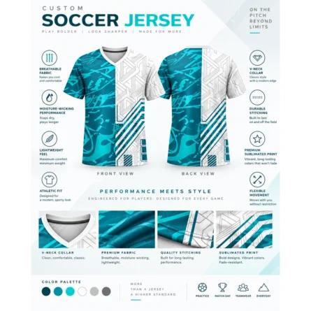 Custom Geometric Soccer Jersey - Image 4