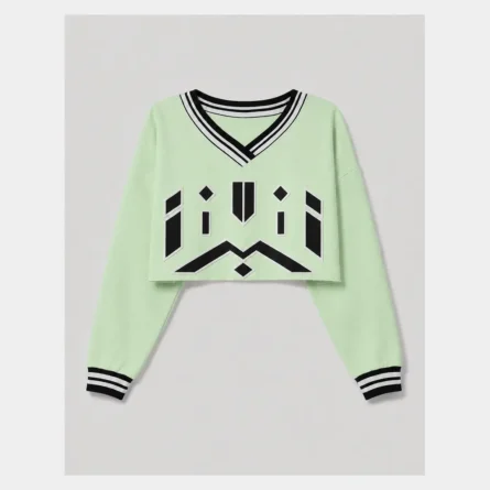 Custom Cropped V-Neck Sweatshirt