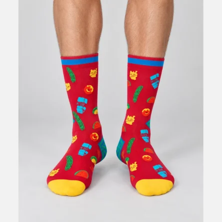 Custom Novelty Food-Print Crew Socks
