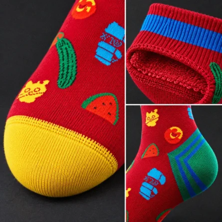 Custom Novelty Food-Print Crew Socks - Image 3