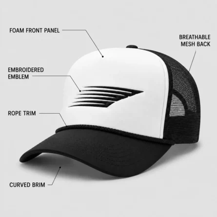 Custom Velocity Wing Mesh Trucker Cap - Image 4