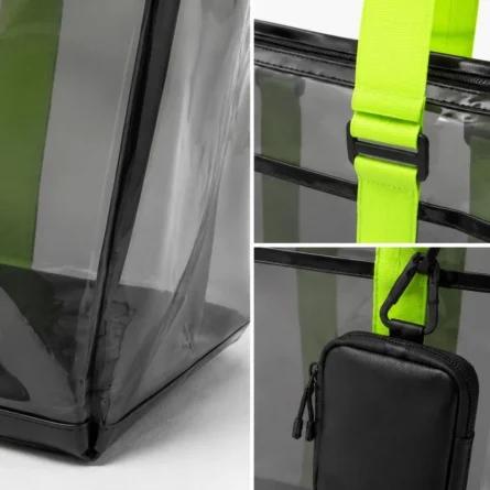 Clear Utility Tote Bag With Straps - Image 4