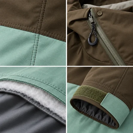 Custom Asymmetric Zippe Snow Hoodie - Image 4