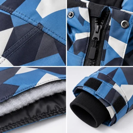 Custom Camo Insulated Snowboarding Hoodie - Image 2