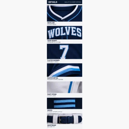 Custom Modern Baseball Uniform Set - Image 3