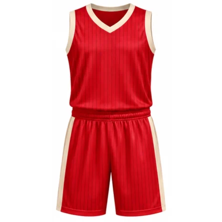 Custom Pinstripe Basketball Uniform Set
