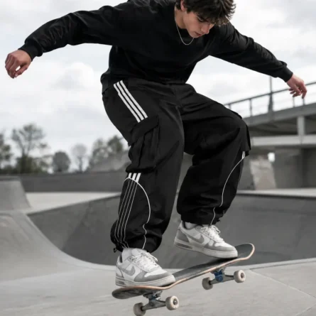 Custom Stripe Oversized Sweatpants