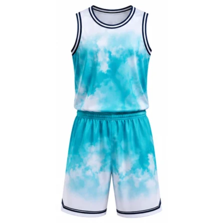Custom Cloud Print Basketball Uniform Set