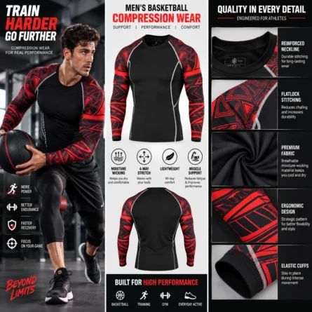 Custom Printed Compression Shirt - Image 3
