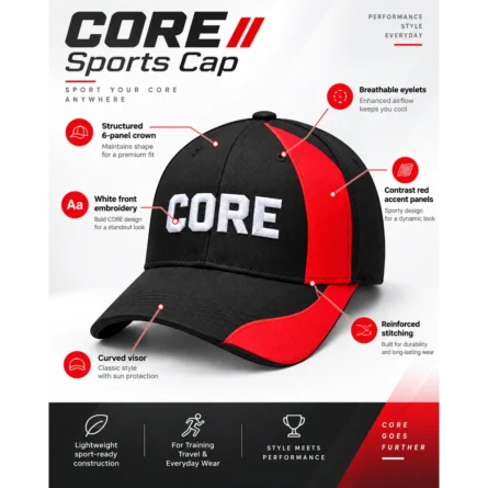 Custom Embroidered Logo Cap - Image 3