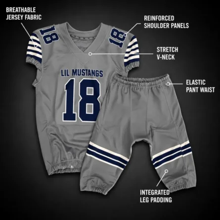 Custom Youth American Football Uniform Set - Image 3