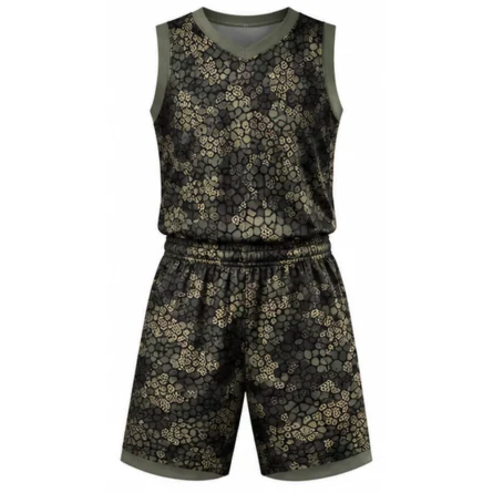 Custom Camo Basketball Uniform Set