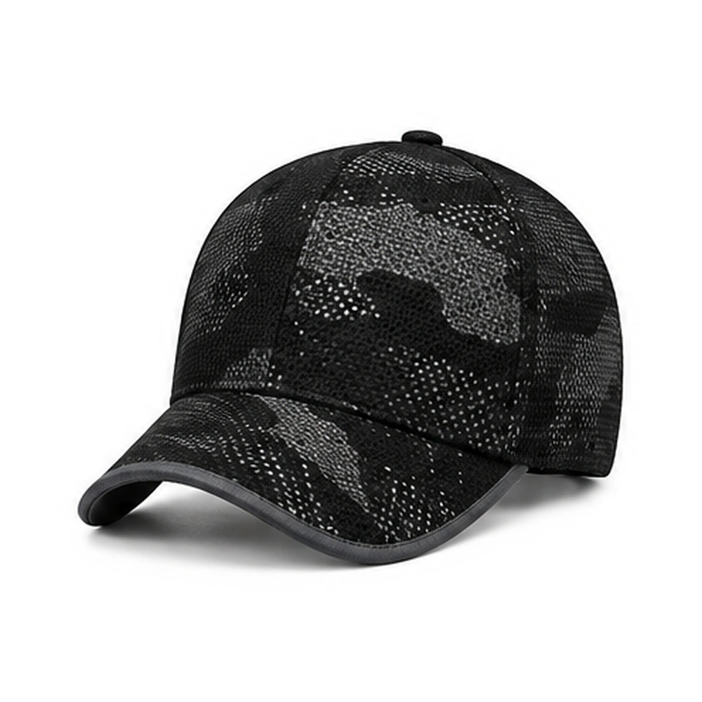 Custom Black Camouflage Mesh Cap