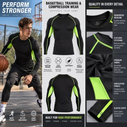 Custom Men Long Sleeve Compression Shirt - Image 2