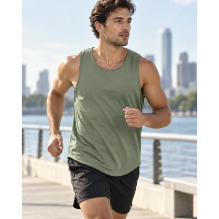 Custom Curved Hem Longline Singlet - Image 4