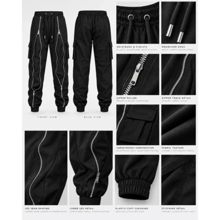 Custom Multi-Zip  Pants - Image 2