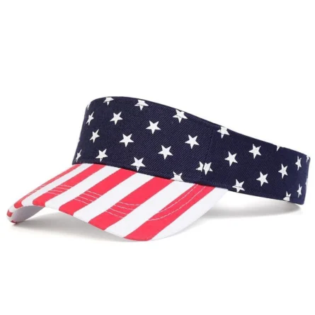 American Flag Sports Visor - Image 1
