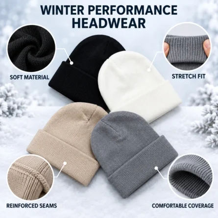 Custom Classic Rib-Knit Cuffed Beanie - Image 4