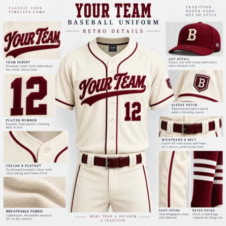 Custom Retro Baseball Uniform - Image 2