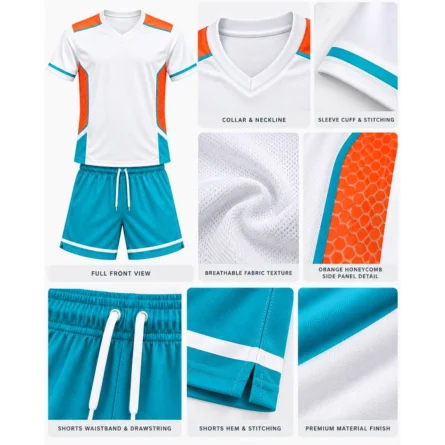 Custom V-neck Side Panels Rugby Kit - Image 4