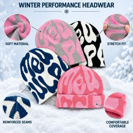 Custom Abstract Pattern Knit Beanie - Image 4