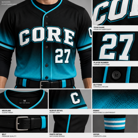 Custom Gradient Baseball Uniform - Image 3