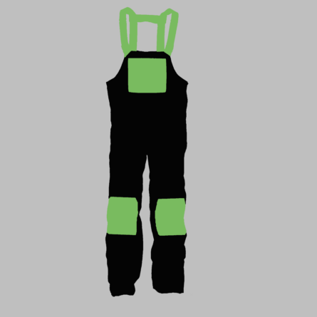 Custom Colorblock Snowboard Bib - Image 3