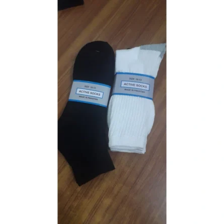 Custom Classic Black Ribbed Crew Socks - Image 5